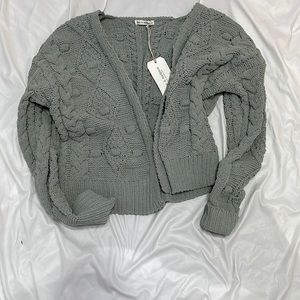 BRAND NEW MOON AND MADISON GREEN CARDIGAN